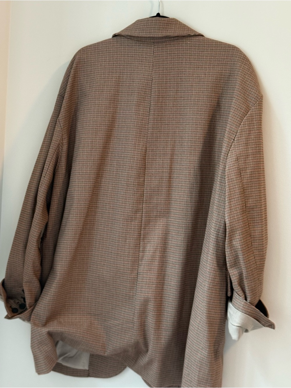 Free People Brown Plaid Boyfriend Blazer - Picture 4 of 6